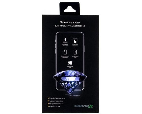 Скло захисне Grand-X Xiaomi Redmi Note 9 full cover black (GXXRN9FCB) (GXXRN9FCB)