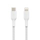 Дата кабель USB 2.0 AM to Lightning 1.0m BRAIDED white Belkin (CAA004BT1MWH)