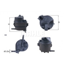 Фільтр паливний Mahle KL777D