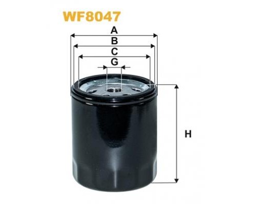 Фільтр паливний Wixfiltron WF8047