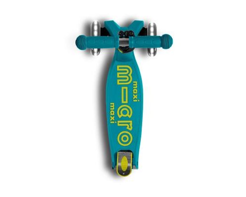 Самокат Micro Maxi Deluxe Foldable LED Зелений (MMD097)
