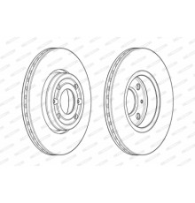 Гальмівний диск FERODO DDF1978
