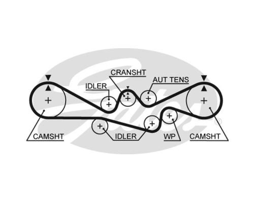 Ремінь ГРМ Gates 5537XS