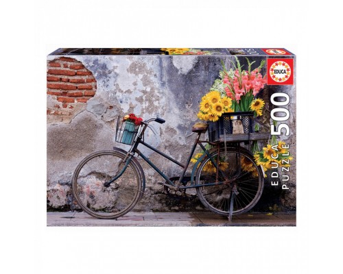 Пазл Educa Велосипед і квіти 500 елементів (6336906)