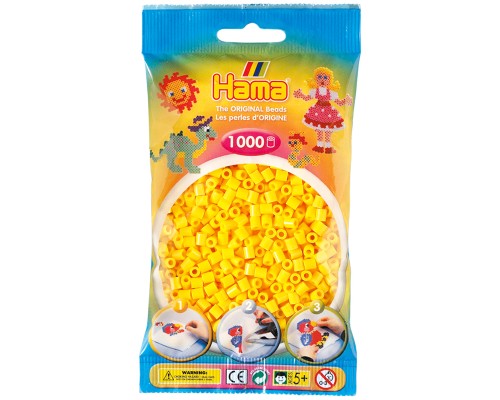 Набір для творчості Hama жовтих намистин 1000 шт термомозаіка (207-03)