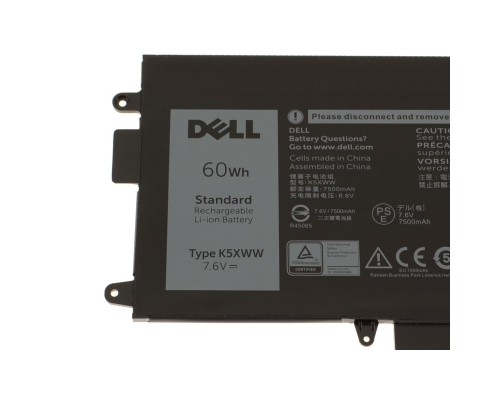 Акумулятор до ноутбука Dell Latitude 7390 K5XWW, 7500mAh (60Wh), 4cell, 7.6V, Li-ion (A47682) 
