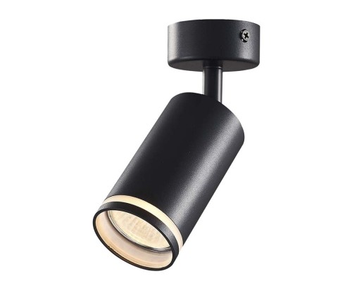 Світильник точковий Videx під лампу GU10 SPF05B накладний поворотний чорний (VL-SPF05B-B)