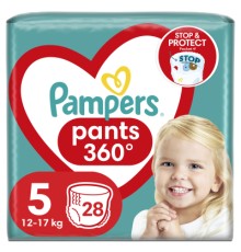 Підгузки Pampers трусики Pants Junior Розмір 5 (12-17 кг) 28 шт (8006540069714)