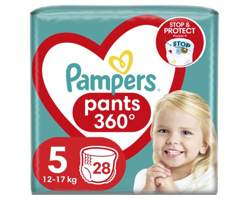 Підгузки Pampers трусики Pants Junior Розмір 5 (12-17 кг) 28 шт (8006540069714)