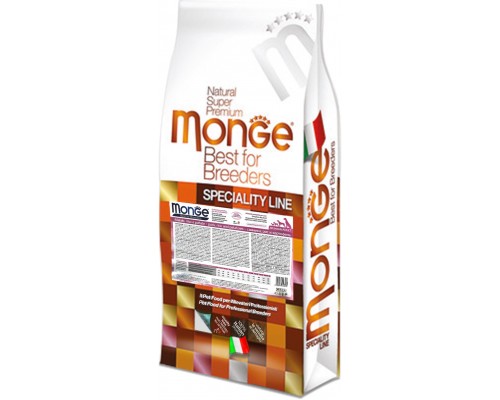 Сухий корм для собак Monge Dog Breeder Adult Pork/Rice зі смаком свинини 15 кг (8009470006415)