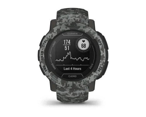 Смарт-годинник Garmin Instinct 2, Camo Edition, Graphite Camo, GPS (010-02626-03)