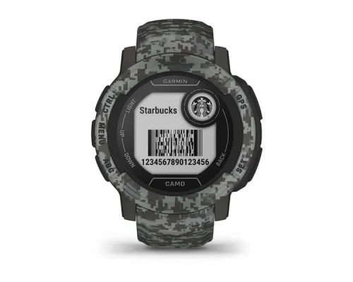 Смарт-годинник Garmin Instinct 2, Camo Edition, Graphite Camo, GPS (010-02626-03)