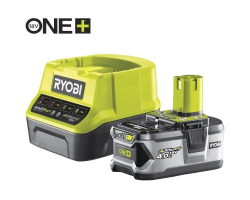 Тример садовий Ryobi ONE+ RBC18X20B4F, акумуляторний, 18В, АКБ 1х4Ач, диск/ліска. (5133003713)