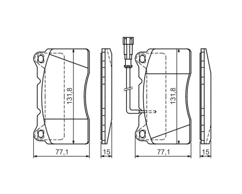 Гальмівні колодки Bosch 0 986 424 577