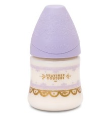 Пляшечка для годування Suavinex Couture, 150 мл, 0+ фіолетова (304129)