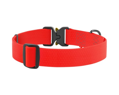 Нашийник для тварин WAUDOG Waterproof з QR паспортом XXL Ш 40 мм Д 43-70 см(червоний) (28013)