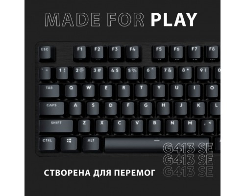 Клавіатура Logitech G413 SE Mechanical Tactile Switch USB UA Black (920-010437)