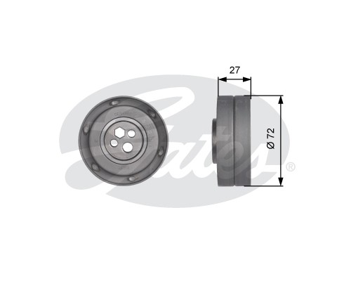 Ролик натягувача ременя Gates T41217