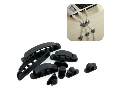Тримач для кабелю Extradigital CC-926 Cable Clips, Black (KBC1711)