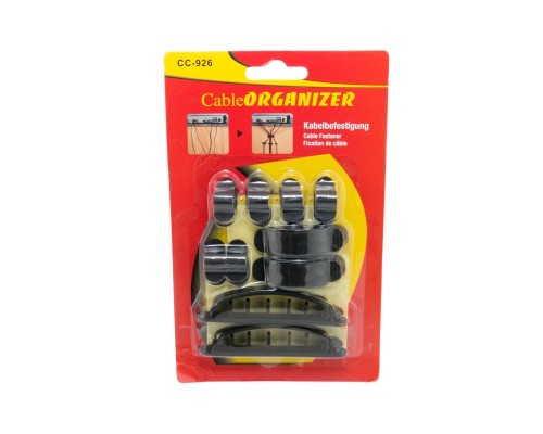 Тримач для кабелю Extradigital CC-926 Cable Clips, Black (KBC1711)