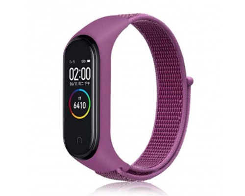 Ремінець до фітнес браслета BeCover Nylon Style для Xiaomi Mi Smart Band 5/6 Purple (705429)