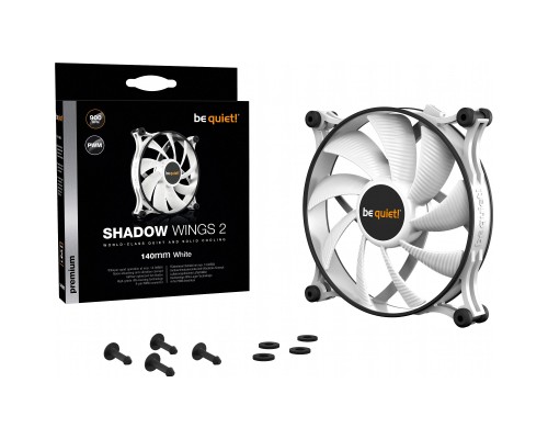 Кулер до корпусу Be quiet! SHADOW WINGS 2 PWM White (BL091)