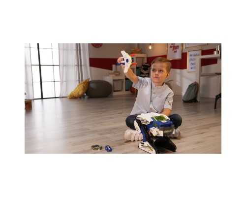 Ігровий набір Dickie Toys Гібрид-рятівник Поліцейський бот зі звуковими та світловими ефектами 27 см (3794001) Ігровий набір Dickie Toys Гібрид-рятівник Поліцейський бот зі звуковими та світловими ефектами 27 см (3794001)