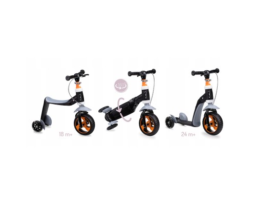 Самокат MoMi Elios 2 в 1 беговел orange (ROBI00033)