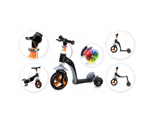 Самокат MoMi Elios 2 в 1 беговел orange (ROBI00033)