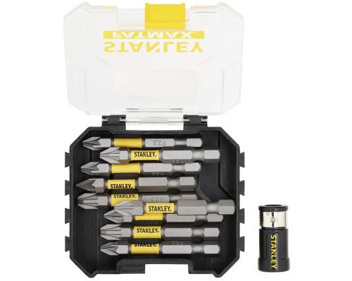 Набір біт Stanley FatMax, Pozidriv, Pz1, Pz2, Pz3, L = 50 мм, 10 шт, кейс (STA88565)