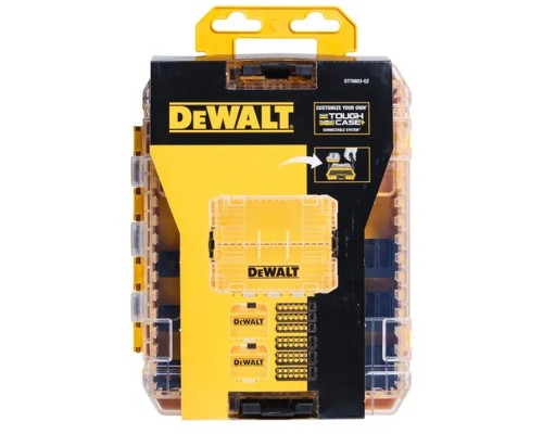 Ящик для інструментів DeWALT для біт системи TSTAK Tough Case М із футляром-2 шт, касетами для біт 6 шт. (DT70803)