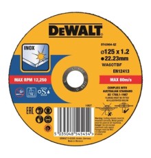 Круг відрізний DeWALT EXTREME, нержавіюча сталь/листовий метал, 125х1.2х22.23 мм (DT43904)