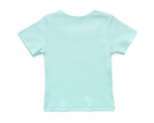 Футболка дитяча Breeze у рубчик (18706-146G-mint)