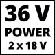 Газонокосарка Einhell GE-CM 36/48 Li M - Solo, 36В, PXC, 48 см, мульчування (без АКБ і ЗП) (3413054)