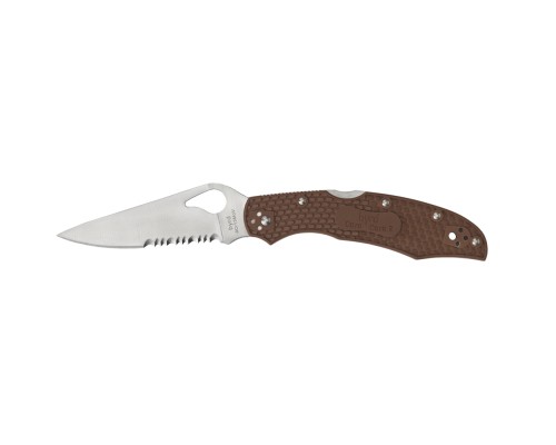 Ніж Spyderco Byrd Cara Cara 2 Serrator Brown (BY03PSBN2)