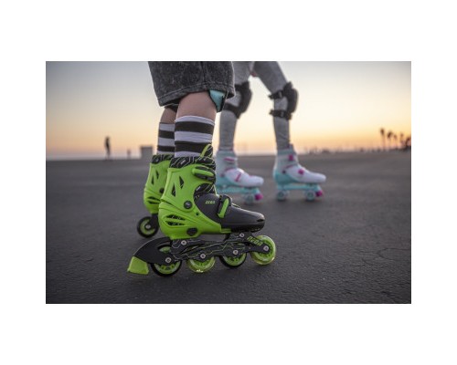 Роликові ковзани Neon Inline Green розмір 34-37 (NT08G4)