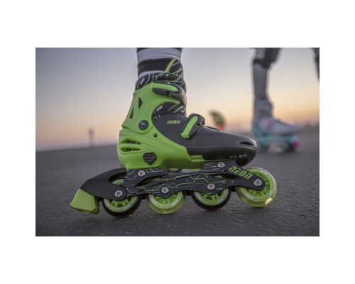 Роликові ковзани Neon Inline Green розмір 34-37 (NT08G4)