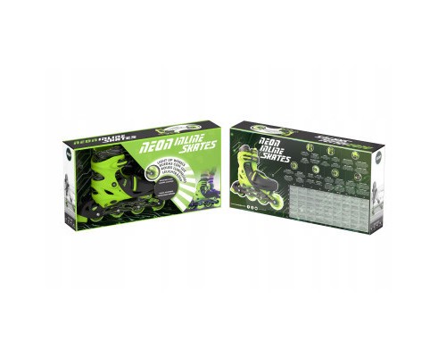 Роликові ковзани Neon Inline Green розмір 34-37 (NT08G4)