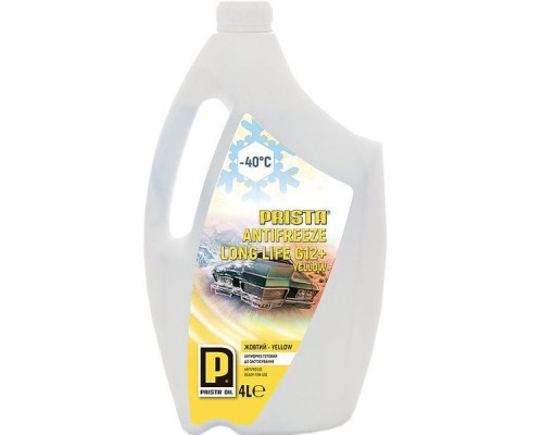 Антифриз PRISTA Long Life G12+ Yellow 4л (74626) 