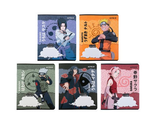 Зошит Kite Naruto 12 аркушів, лінія (NR23-234)