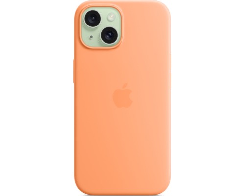 Чохол до мобільного телефона Apple iPhone 15 Silicone Case with MagSafe Orange Sorbet (MT0W3ZM/A)
