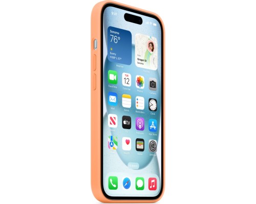 Чохол до мобільного телефона Apple iPhone 15 Silicone Case with MagSafe Orange Sorbet (MT0W3ZM/A)