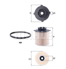 Фільтр паливний Champion KX265D