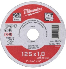Круг відрізний Milwaukee по металу SCS 41/125х1, 125 мм (4932451477)