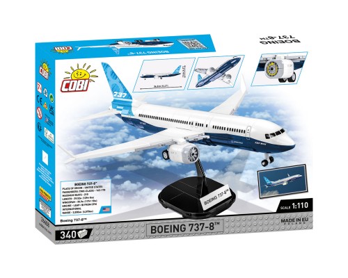 Конструктор Cobi Боінг 737-8, 1:110 340 деталей (COBI-26608)