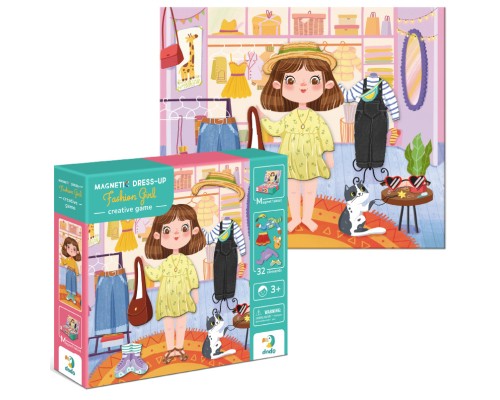 Навчальний набір DoDo Магнітна гра Одягалка Модниця (200243)