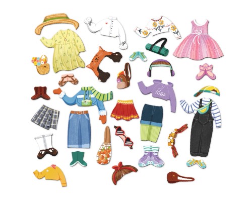 Навчальний набір DoDo Магнітна гра Одягалка Модниця (200243)