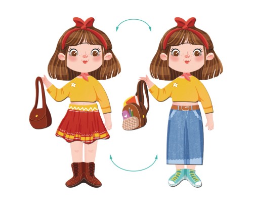 Навчальний набір DoDo Магнітна гра Одягалка Модниця (200243)