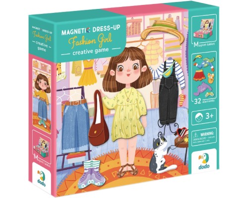 Навчальний набір DoDo Магнітна гра Одягалка Модниця (200243)