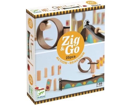 Настільна гра Djeco гра-конструктор Zig&Go 25 деталей (DJ05642)